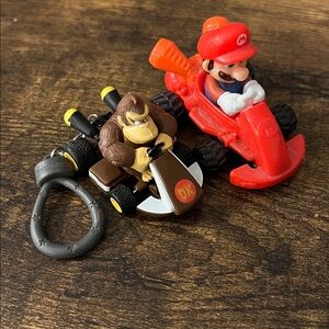 Mario Kart Red Toy Car + Keychain